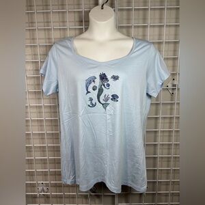 Lindy Bop Blue Cosmic Mermaid Tee - NEW - Size XL